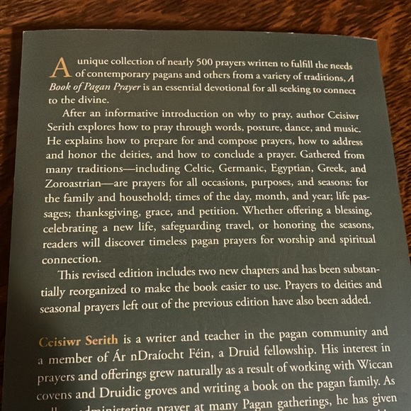 “A Book of Pagan Prayer” by Ceisiwr Serith - Picture 2 of 4